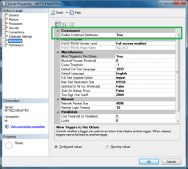 How to Configure a Contained Database Feature in SQL Server ...