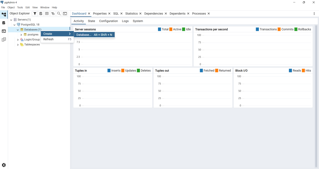 Create a New Database in PostgreSQL server.png