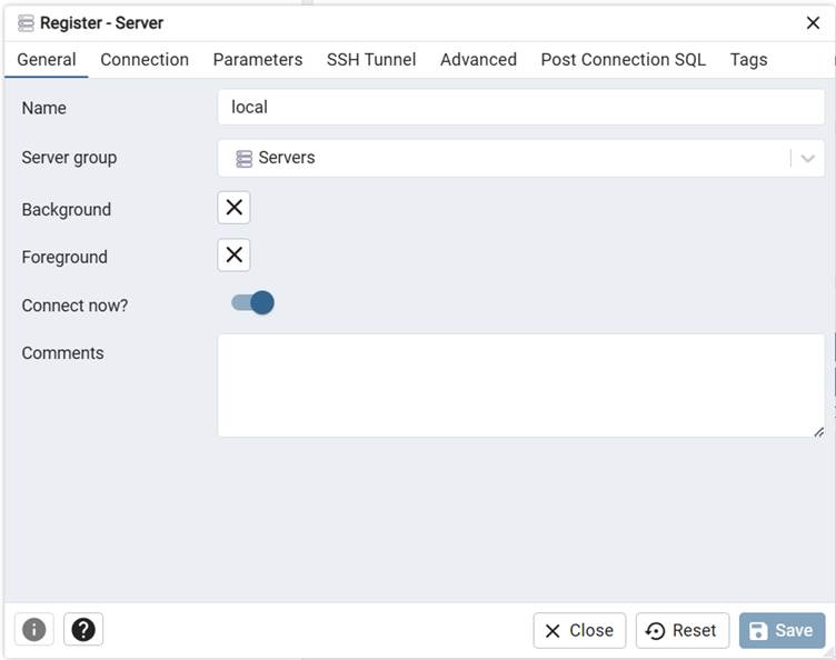 Register PostgreSQL Database Server as Local Using pgAdmin.jpg
